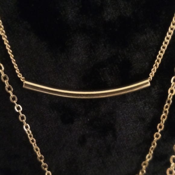 Stephan & Co. Nordstroms 3 layer gold tone necklaces. Nwt bonus bangle. - Picture 6 of 10